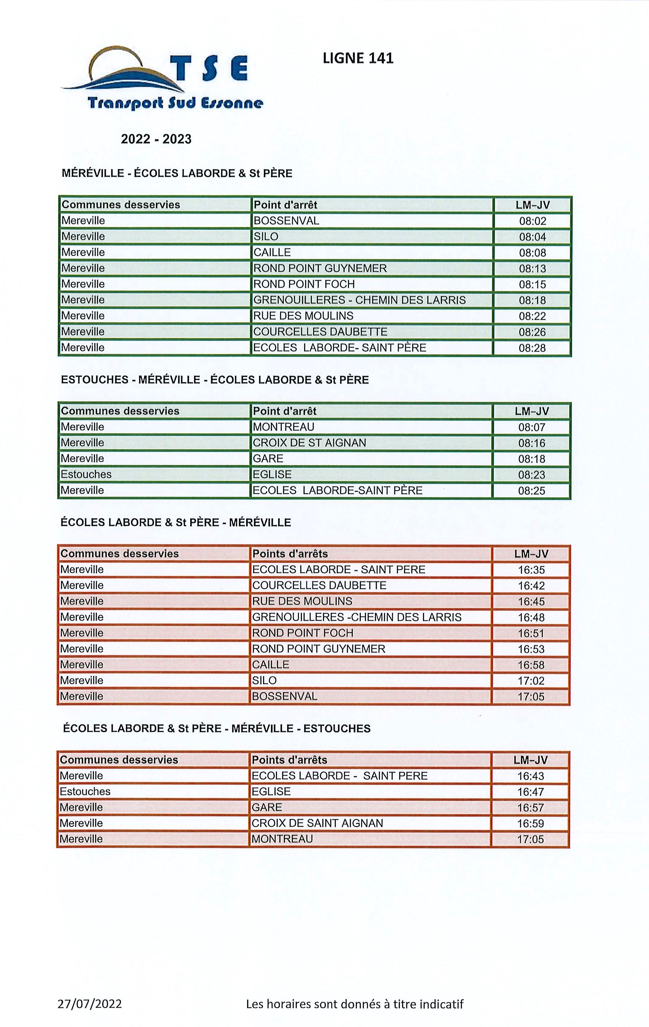 28 07 TSE ligne 141 2022 2023